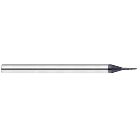 HARVEY TOOL Miniature End Mill - Tapered - Square, 0.0150" (1/64), Included Angle: 2 Degrees 992715-C6